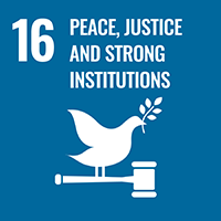 16 PEACE, JUSTICE AND STRONG INSTITUTIONS