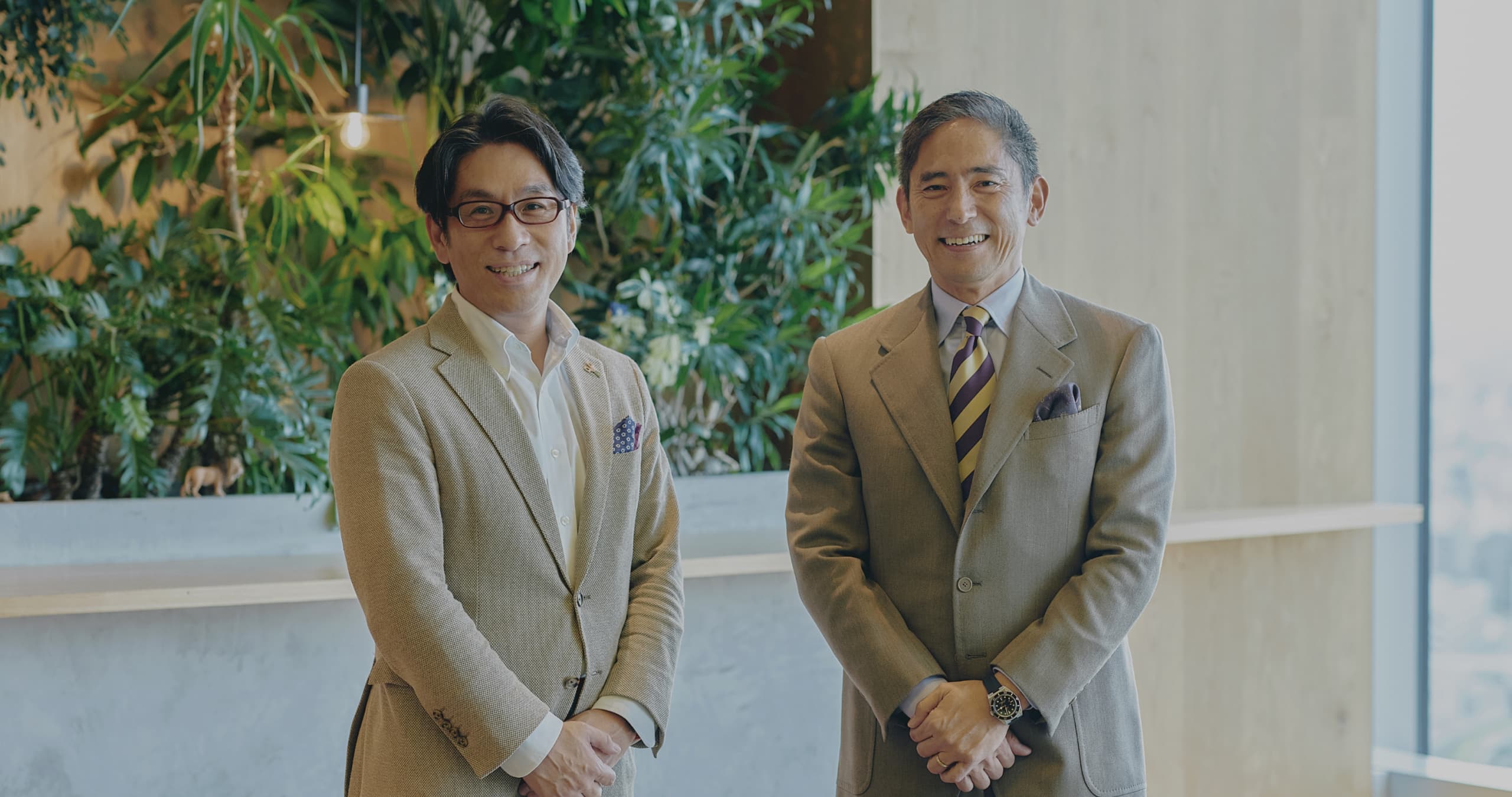 今泉忠久氏と長崎忠雄氏のお写真